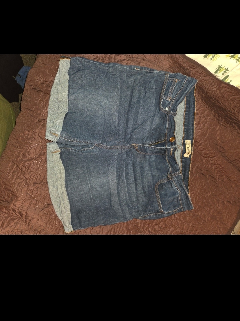 Classic Blue Denim Jean Shorts - Women